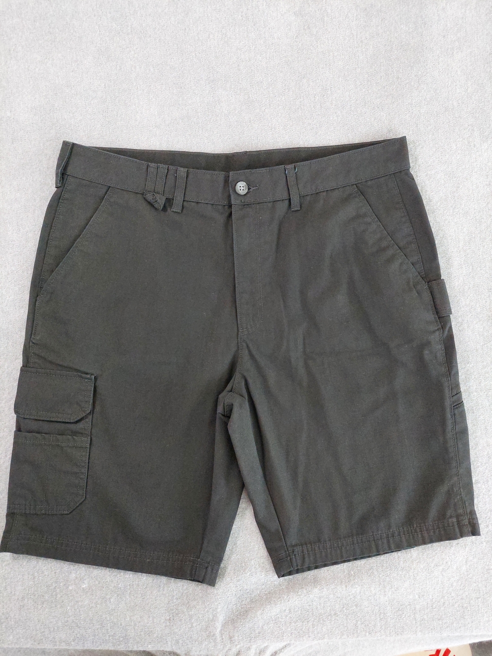 Brahma Men's Canvas Workwear Cargo Shorts Black Soot Size 36 - Picture 2 of 11